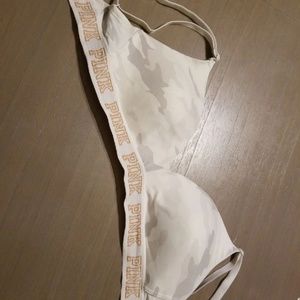PINK camo wireless bra 34dd